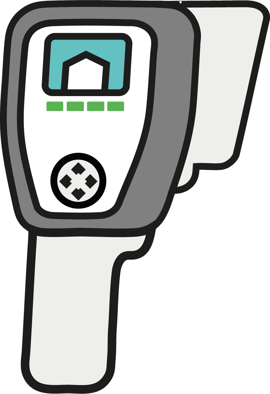 Symbol eines Wärmebildgeräts zur Erkennung energetischer Schwachstellen